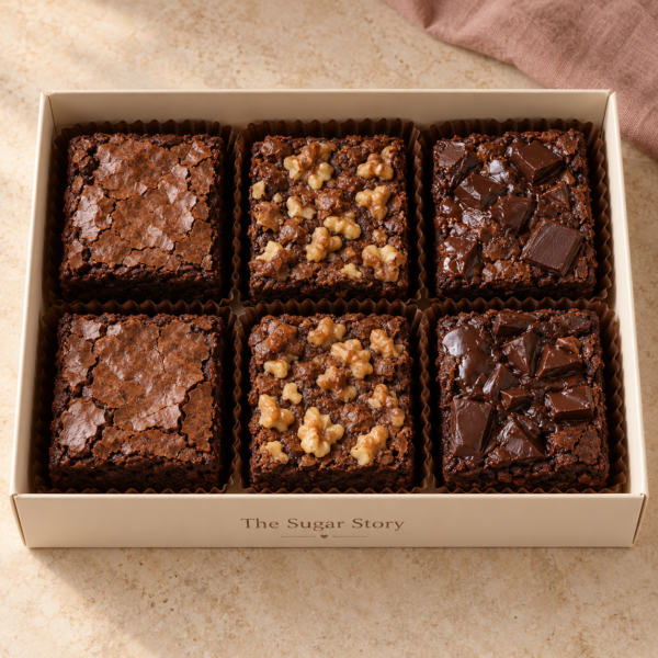 Eggless Brownie Box — 6 Pieces