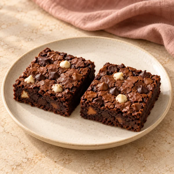 Triple Choco Chip Brownie — 2 Pieces