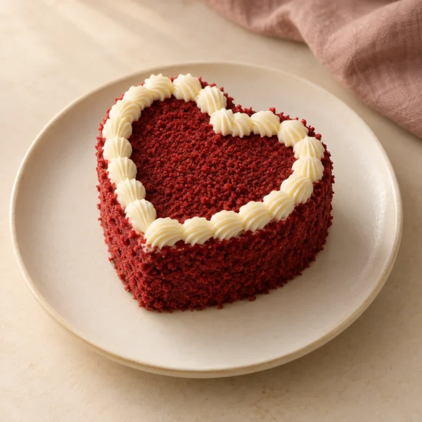 Red Velvet Heart Bento Cake