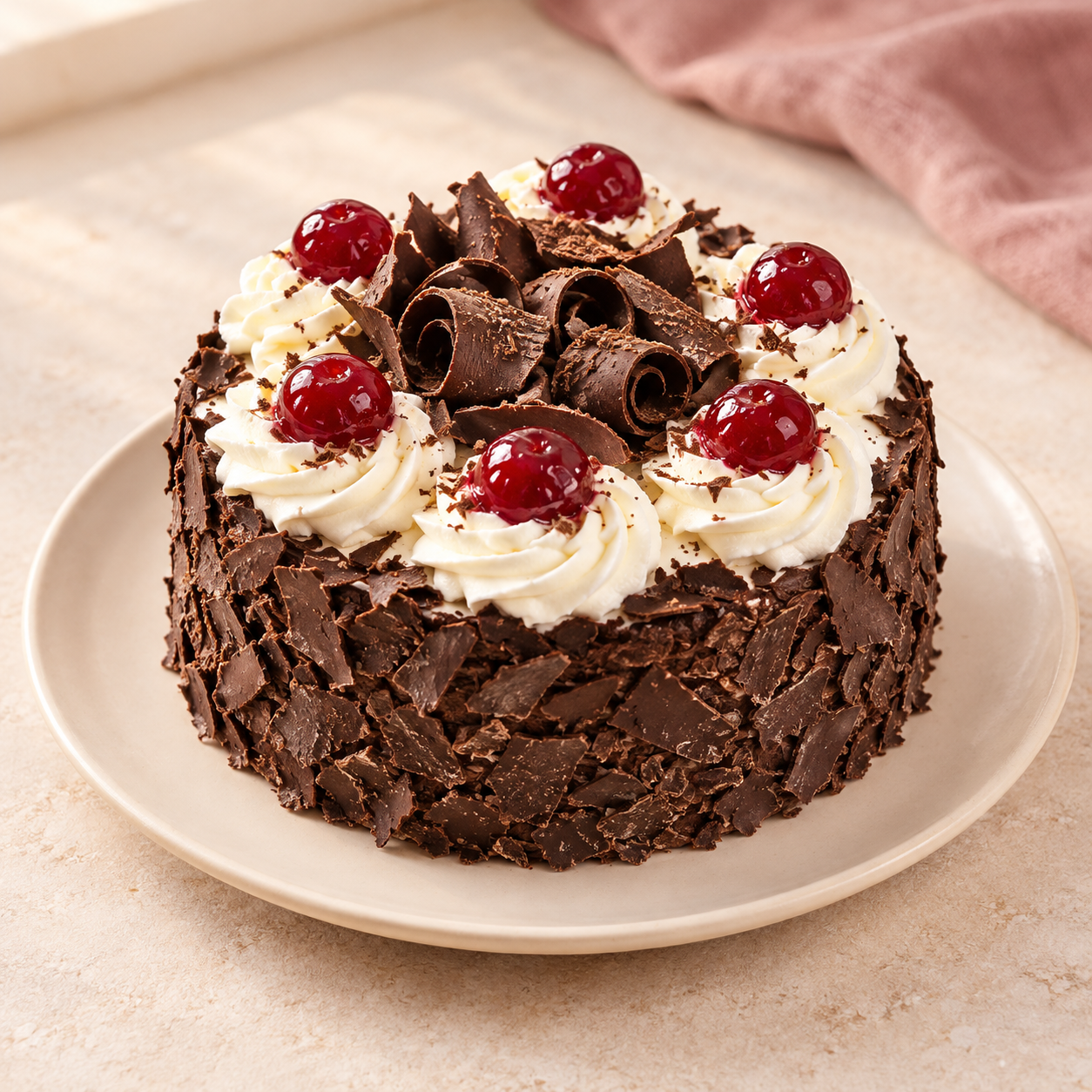 black forest — cake design illustration