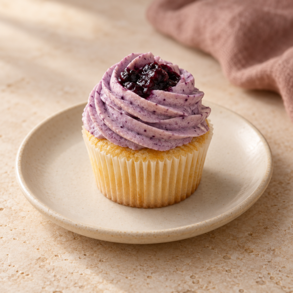Vanilla Blueberry Cupcake