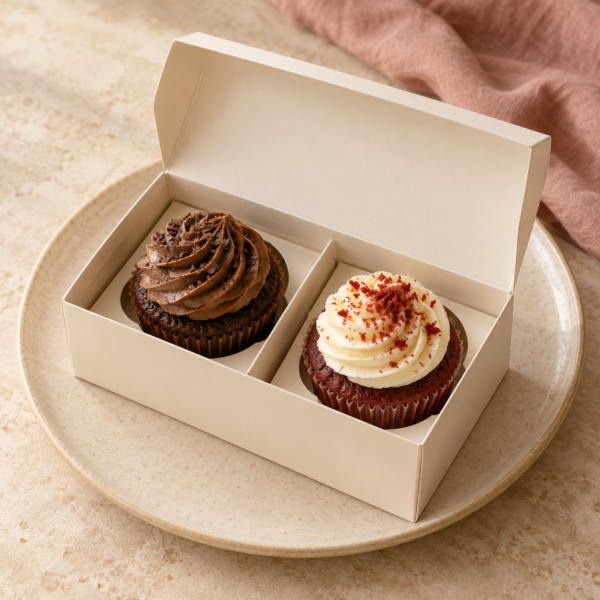 Assorted Cupcake Box — 2 Pieces