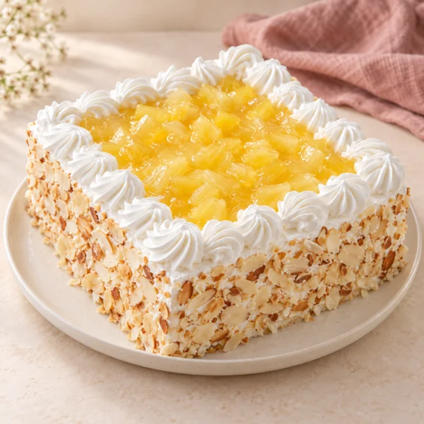 Fresh Cream Pineapple Cake