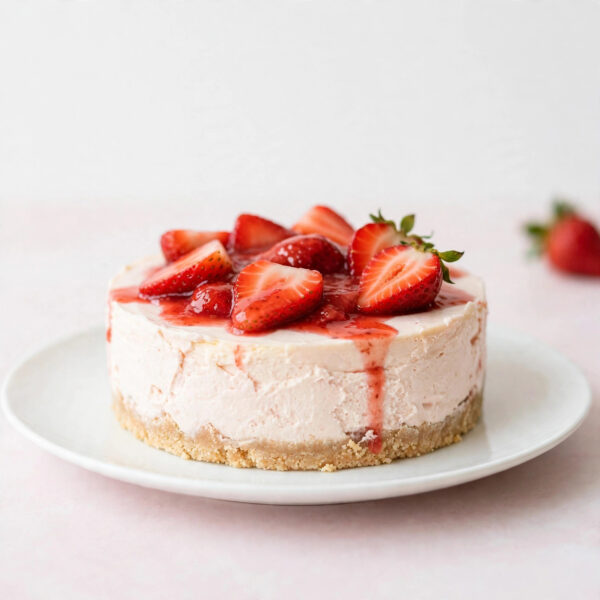 Strawberry Cold Cheesecake